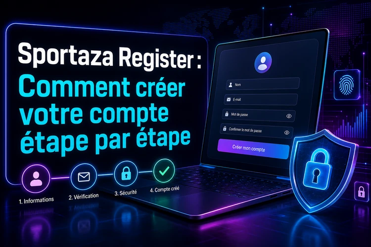 Sportaza Register: Comment créer votre compte étape par étape
